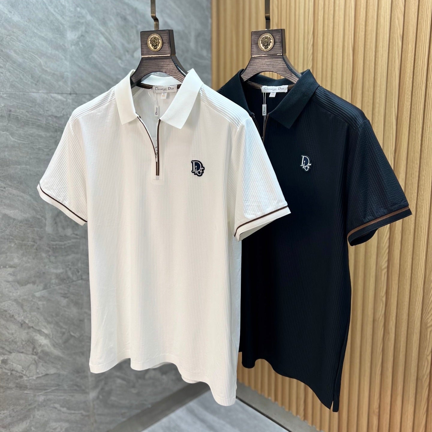 CD 2026 Short-Sleeve Polo Shirt Cotton Ribbed 316770
