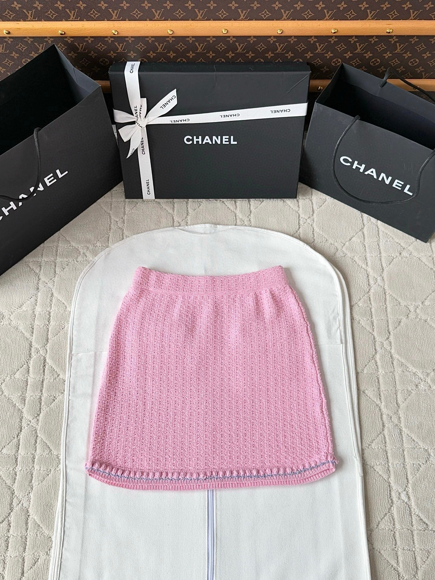 CC 25 cardigan set pink wool 237296
