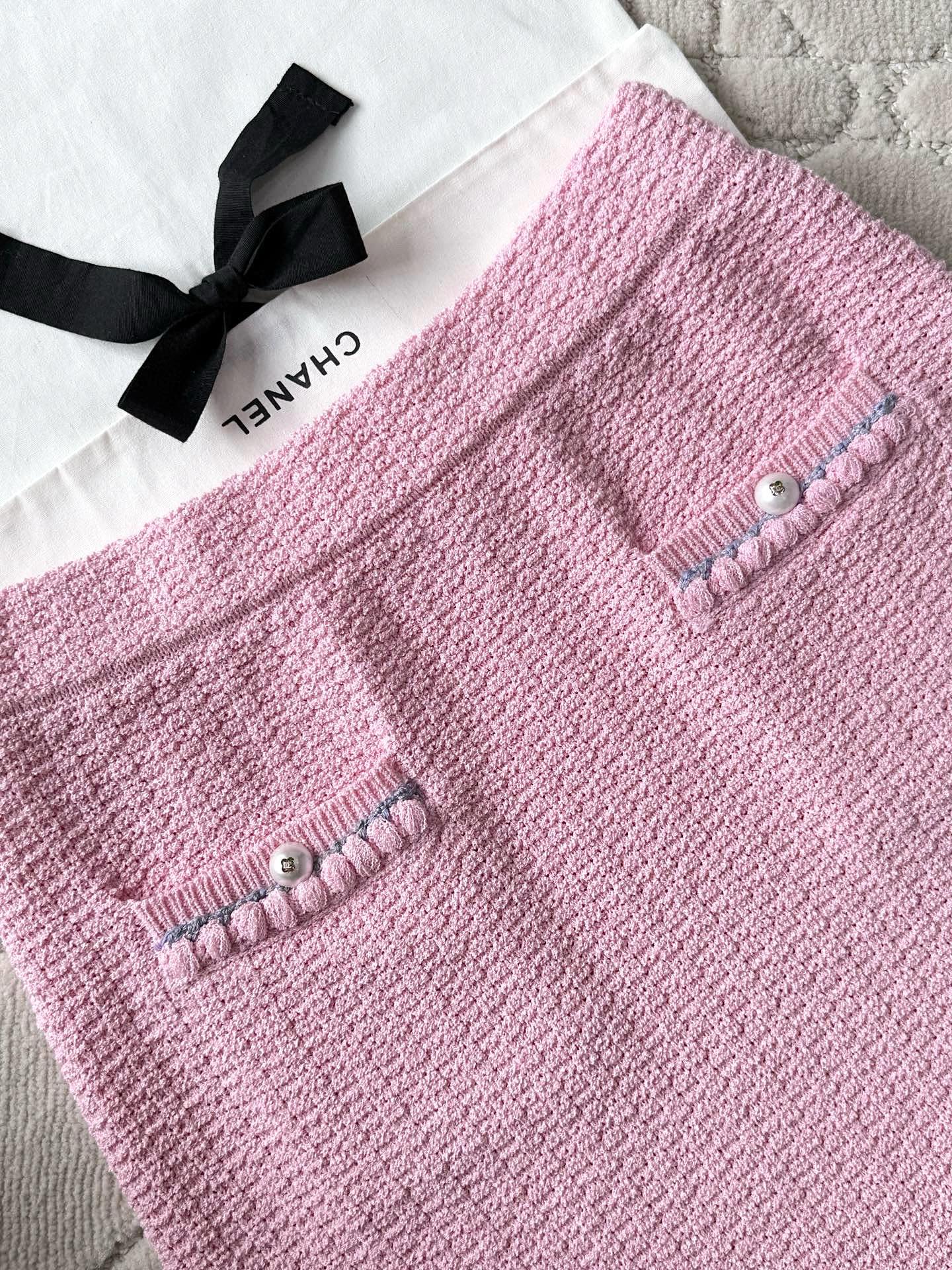 CC 25 cardigan set pink wool 237296