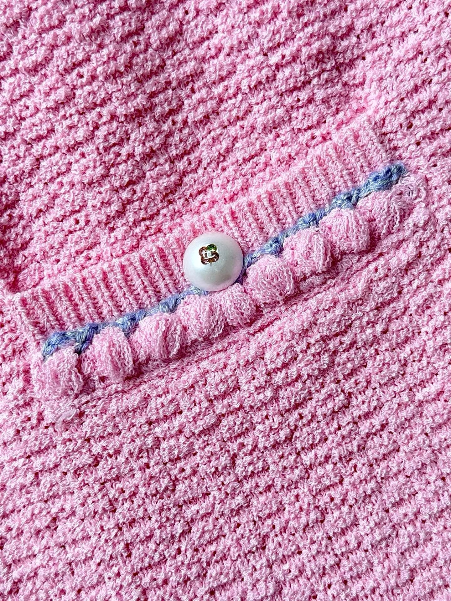 CC 25 cardigan set pink wool 237296