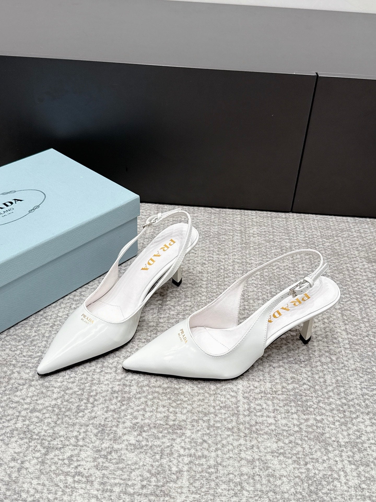 Prada 2026 Slingback 75mm Leather 855685