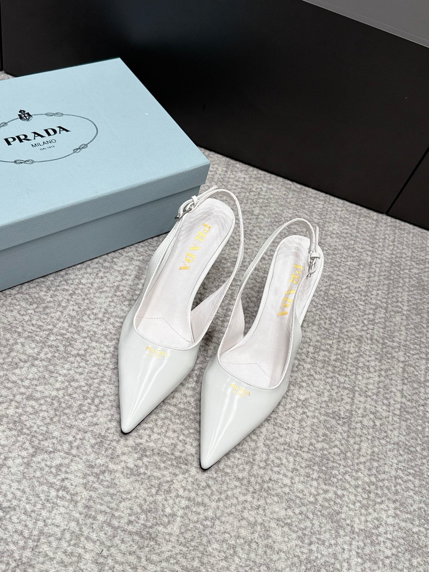 Prada 2026 Slingback 75mm Leather 855685