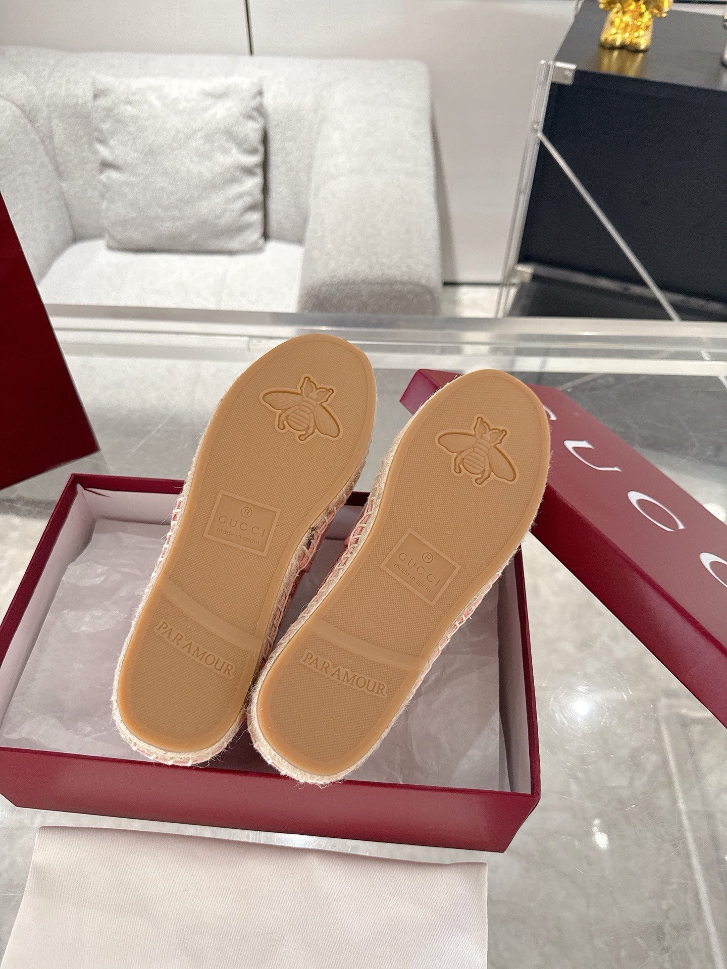 GC 2025 Espadrille With Horsebit Pink Canvas 292462