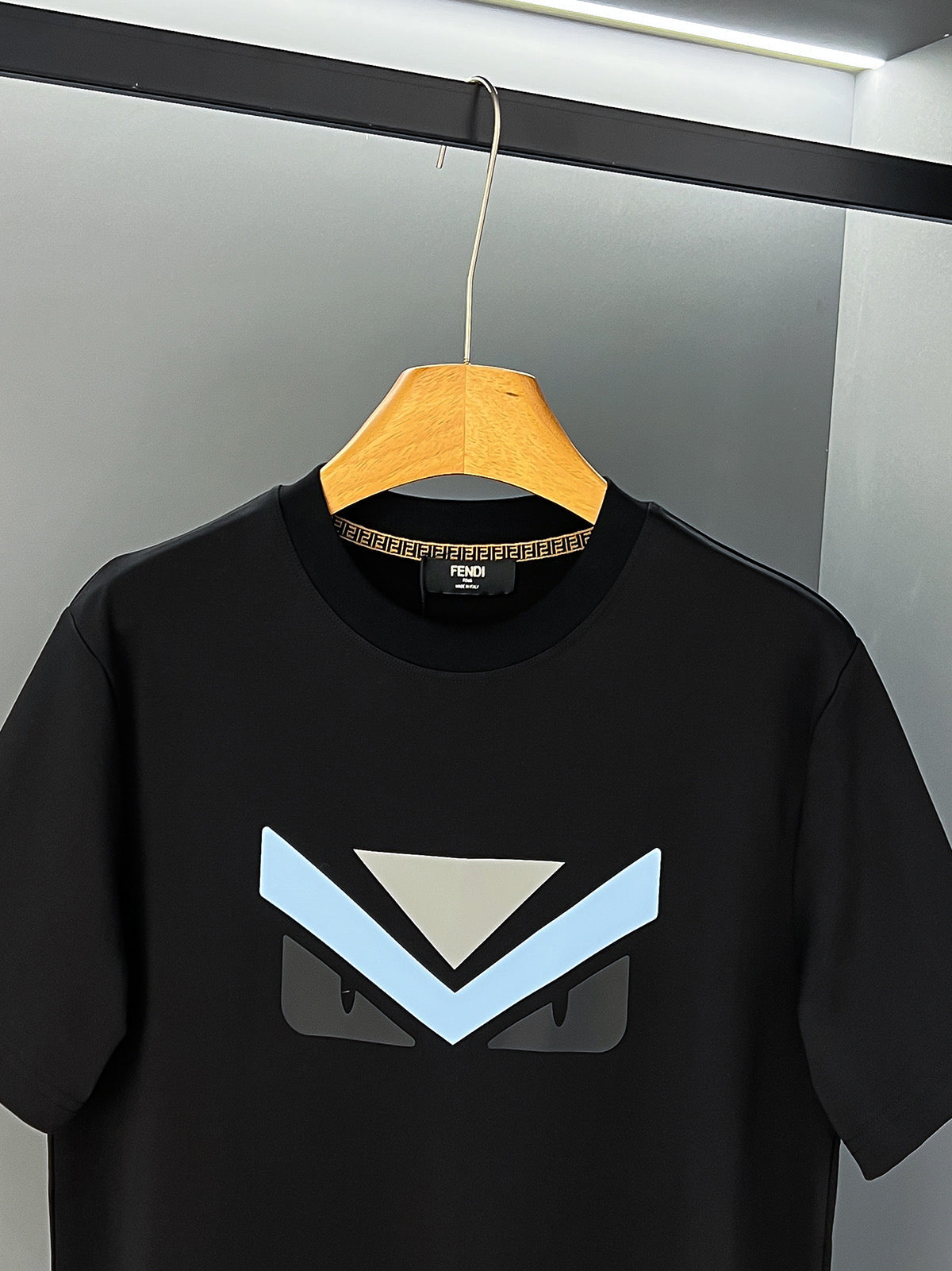 Fendi 2026 Men's Short-Sleeve T-Shirt Cotton Fabric 800199