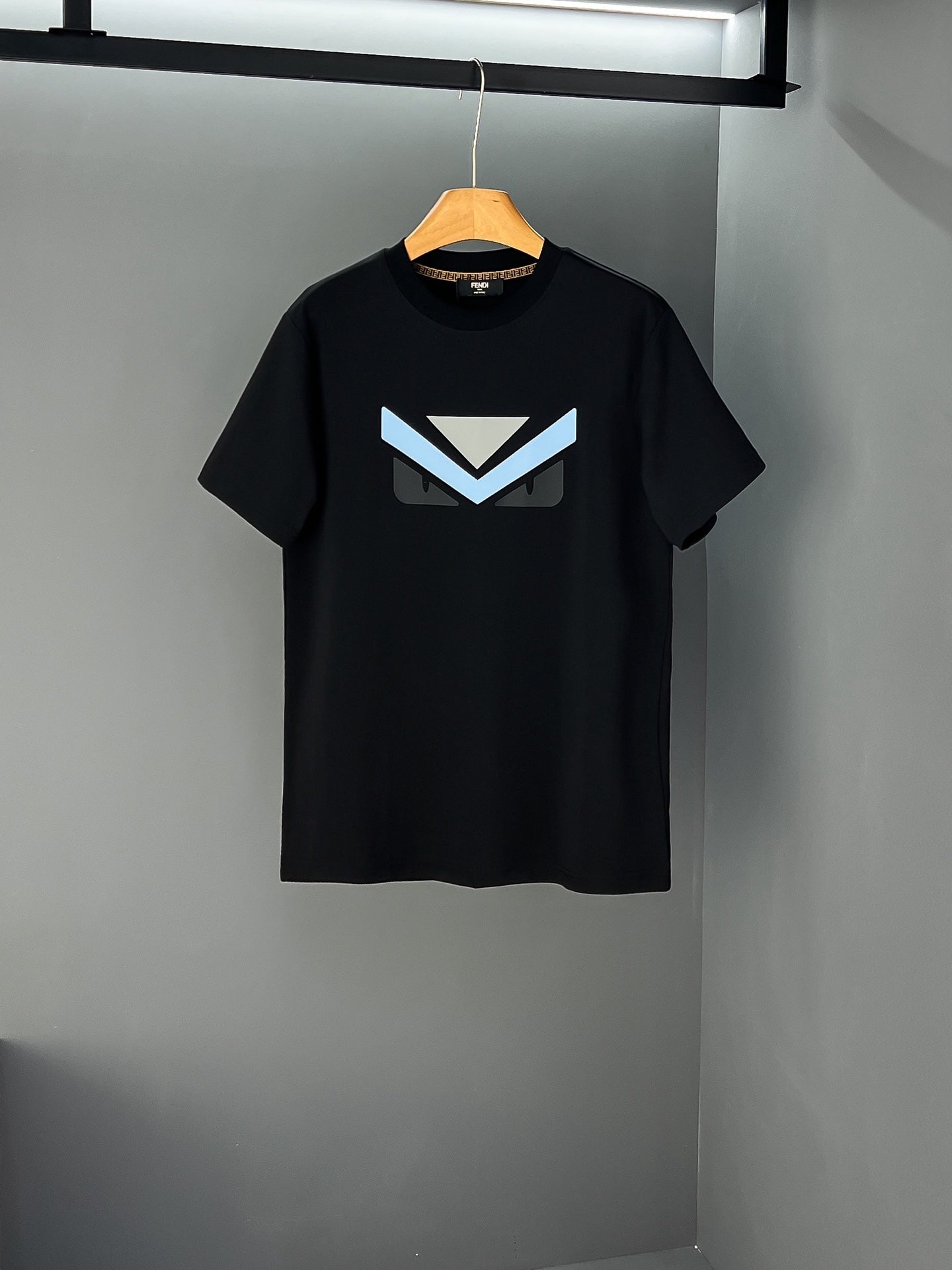 Fendi 2026 Men's Short-Sleeve T-Shirt Cotton Fabric 800199