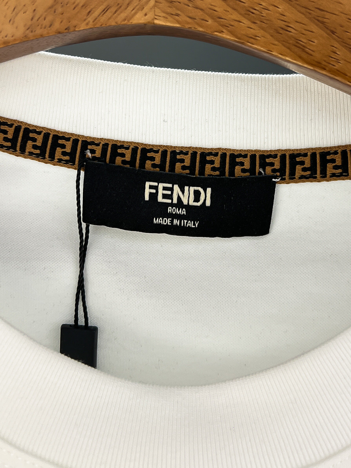 Fendi 2026 Men's Short-Sleeve T-Shirt Cotton Fabric 800199