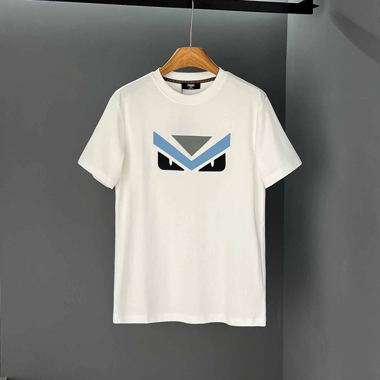 Fendi 2026 Men's Short-Sleeve T-Shirt Cotton Fabric 800199