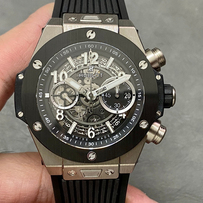 Hublot Big Bang Unico Titanium 42mm Watch with Black Ceramic Bezel
