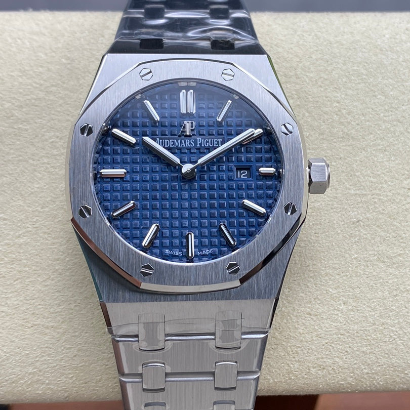 Audemars Piguet Royal Oak Lady 33mm Steel Case Blue Dial