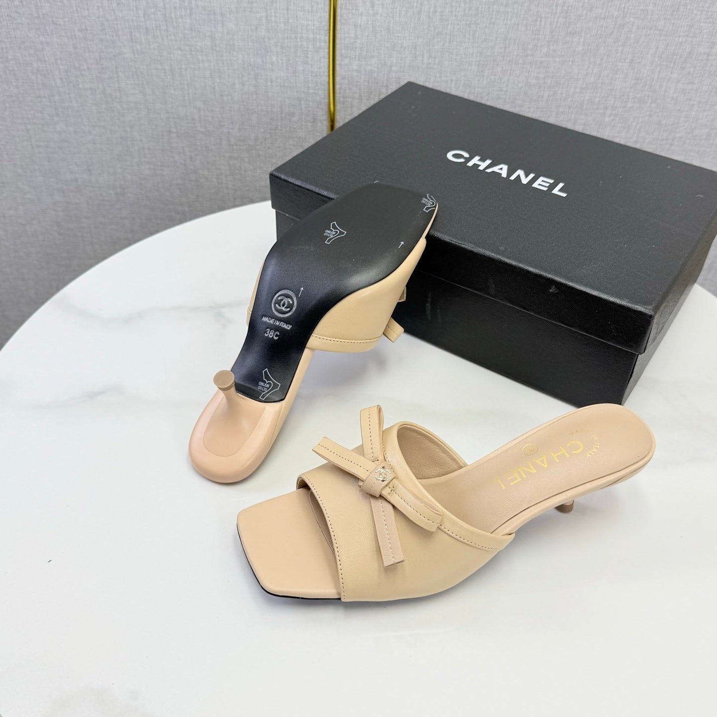 Chanel 2026 Heeled Sandal 35mm Sheepskin 904510