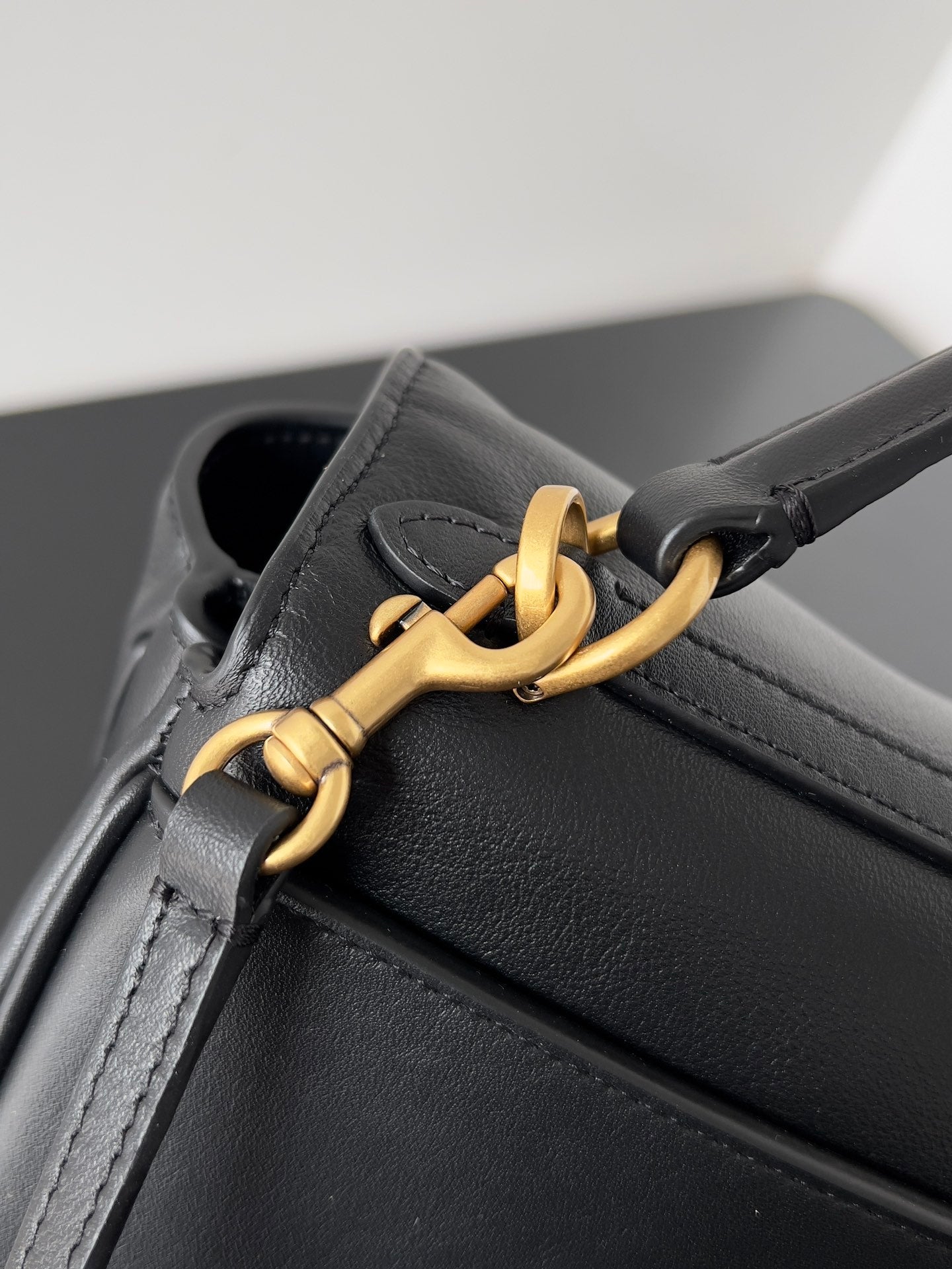 Balenciaga 2026 Rodeo Bag 22 Black Calfskin Gold Hardware 351339