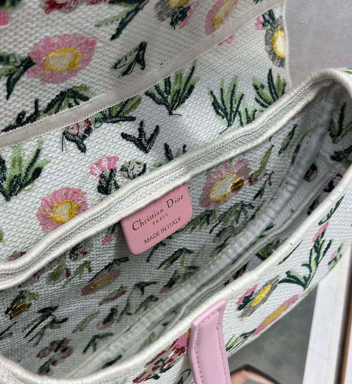 Dior 2026 Saddle Bag 25.5cm Canvas Leather 288072