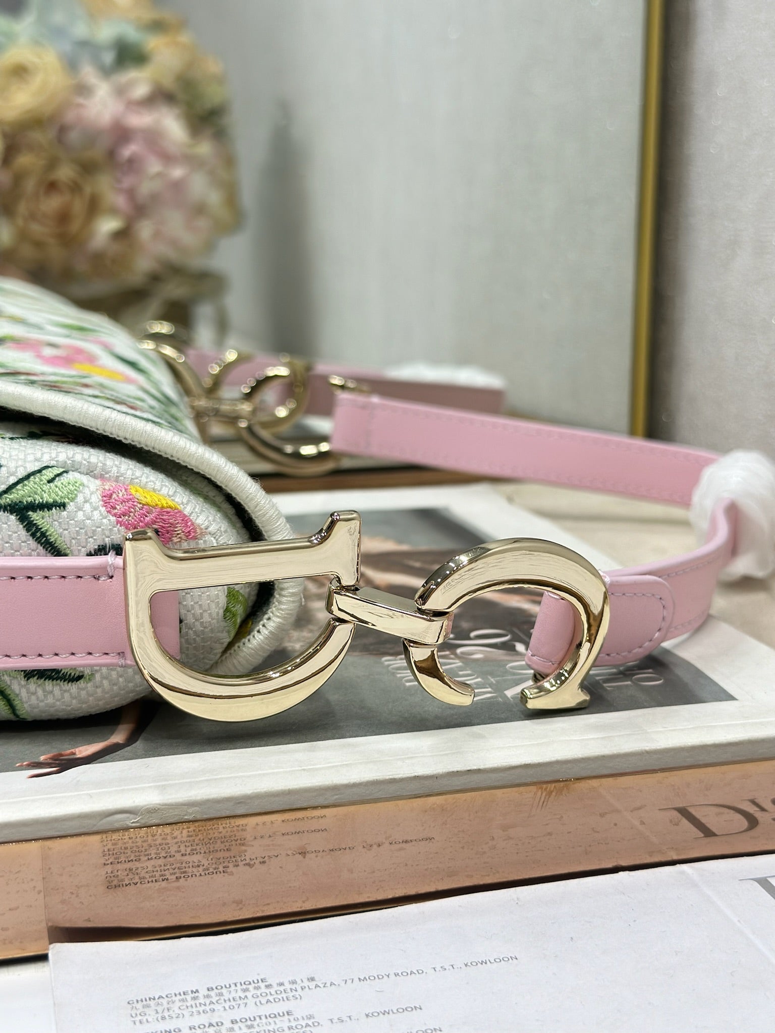 Dior 2026 Saddle Bag 25.5cm Canvas Leather 288072