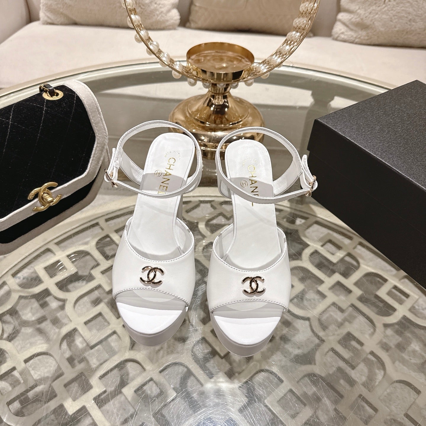 Chanel 2026 Platform Sandals Sheepskin 834300