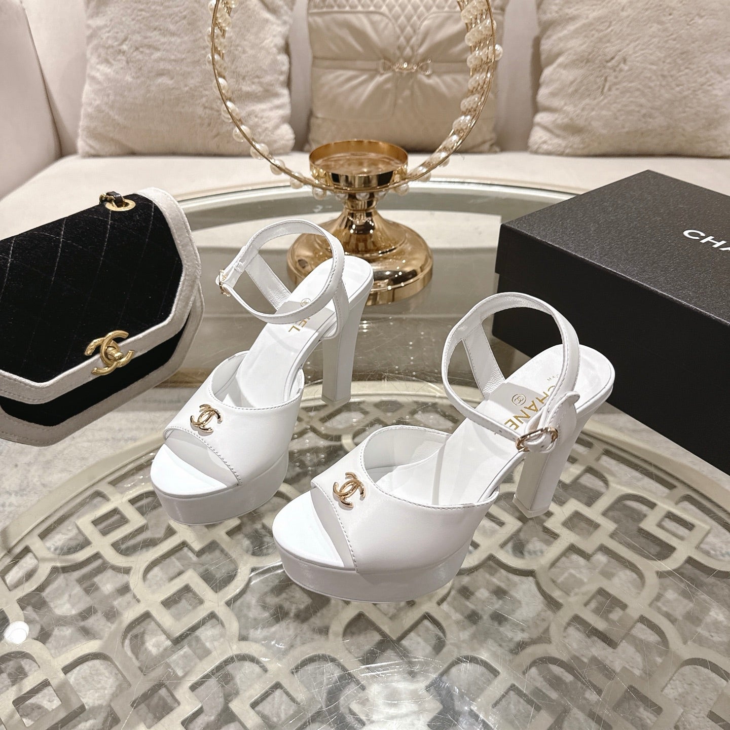 Chanel 2026 Platform Sandals Sheepskin 834300