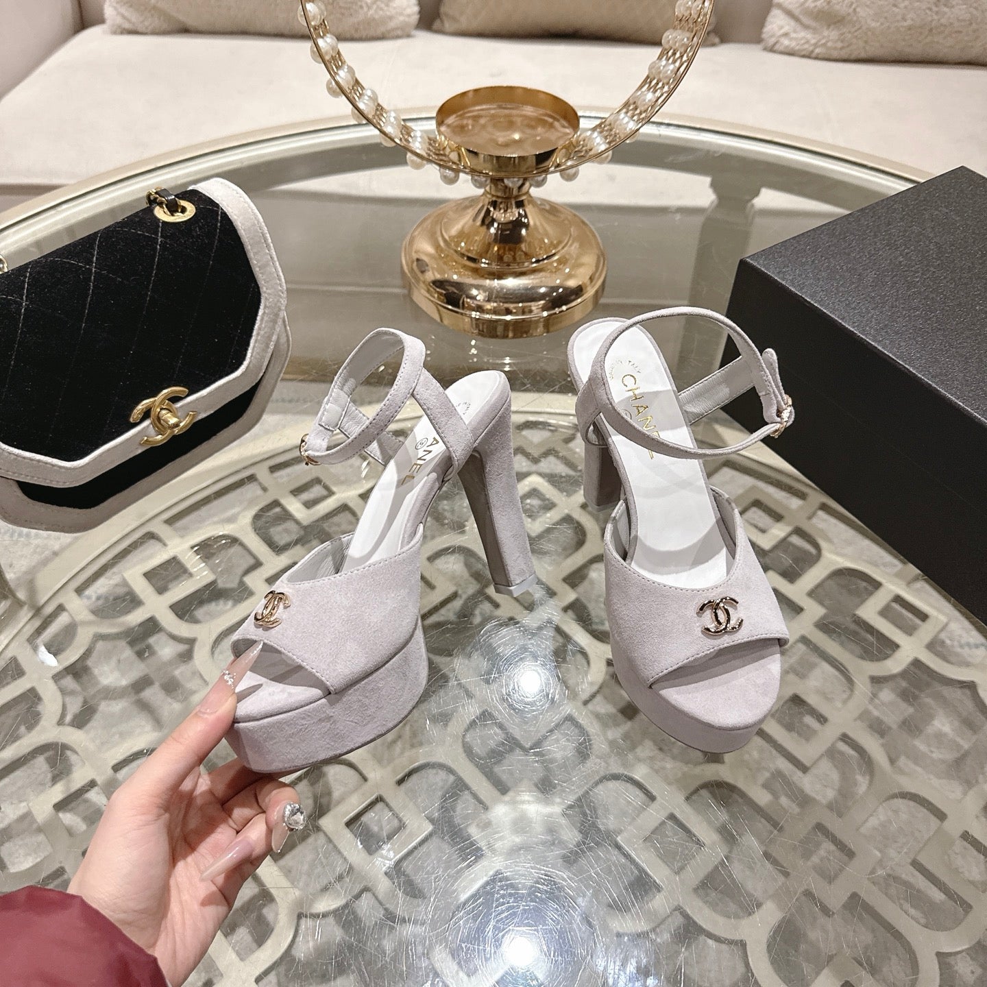 Chanel 2026 Platform Sandals Lambskin 834303