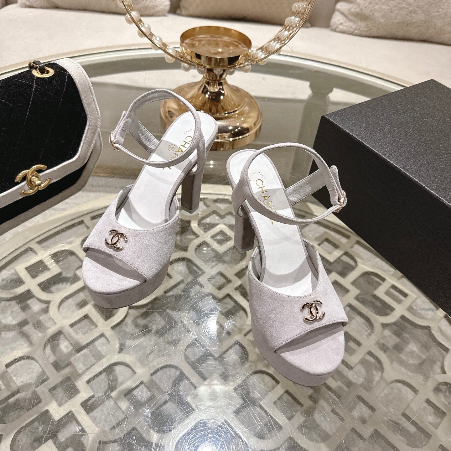 Chanel 2026 Platform Sandals Lambskin 834303