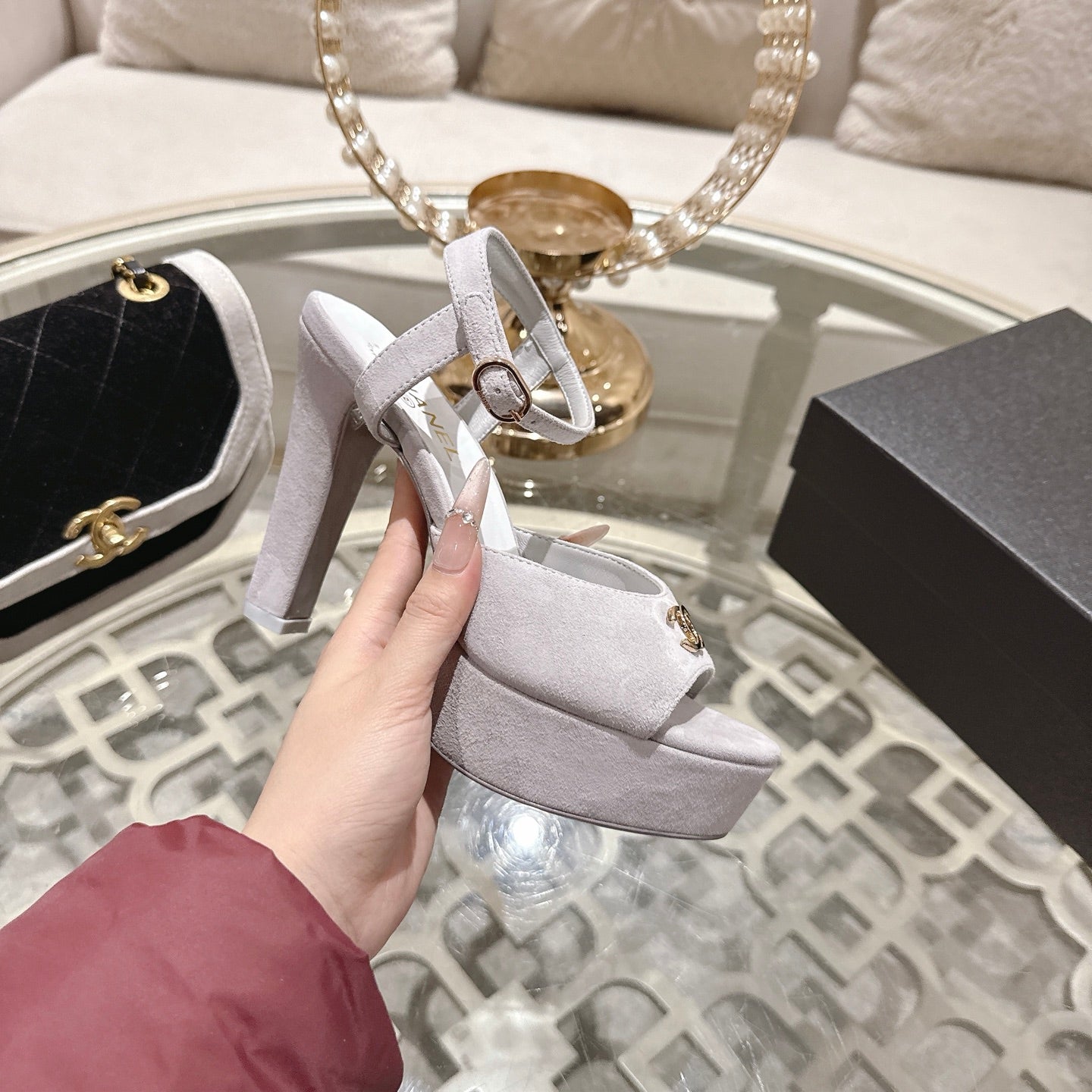 Chanel 2026 Platform Sandals Lambskin 834303