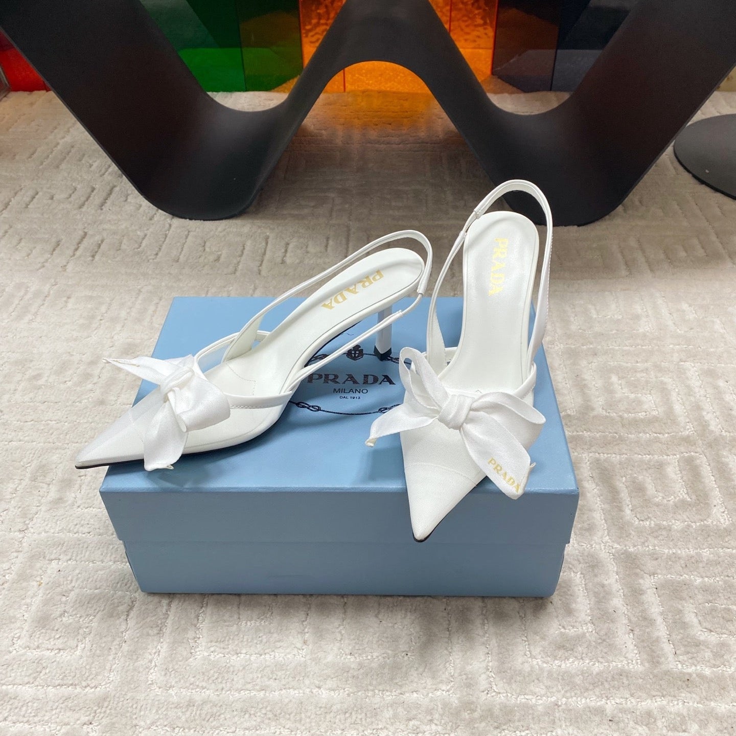 PRA 2026S Slingback 70 White Sheepskin  663435