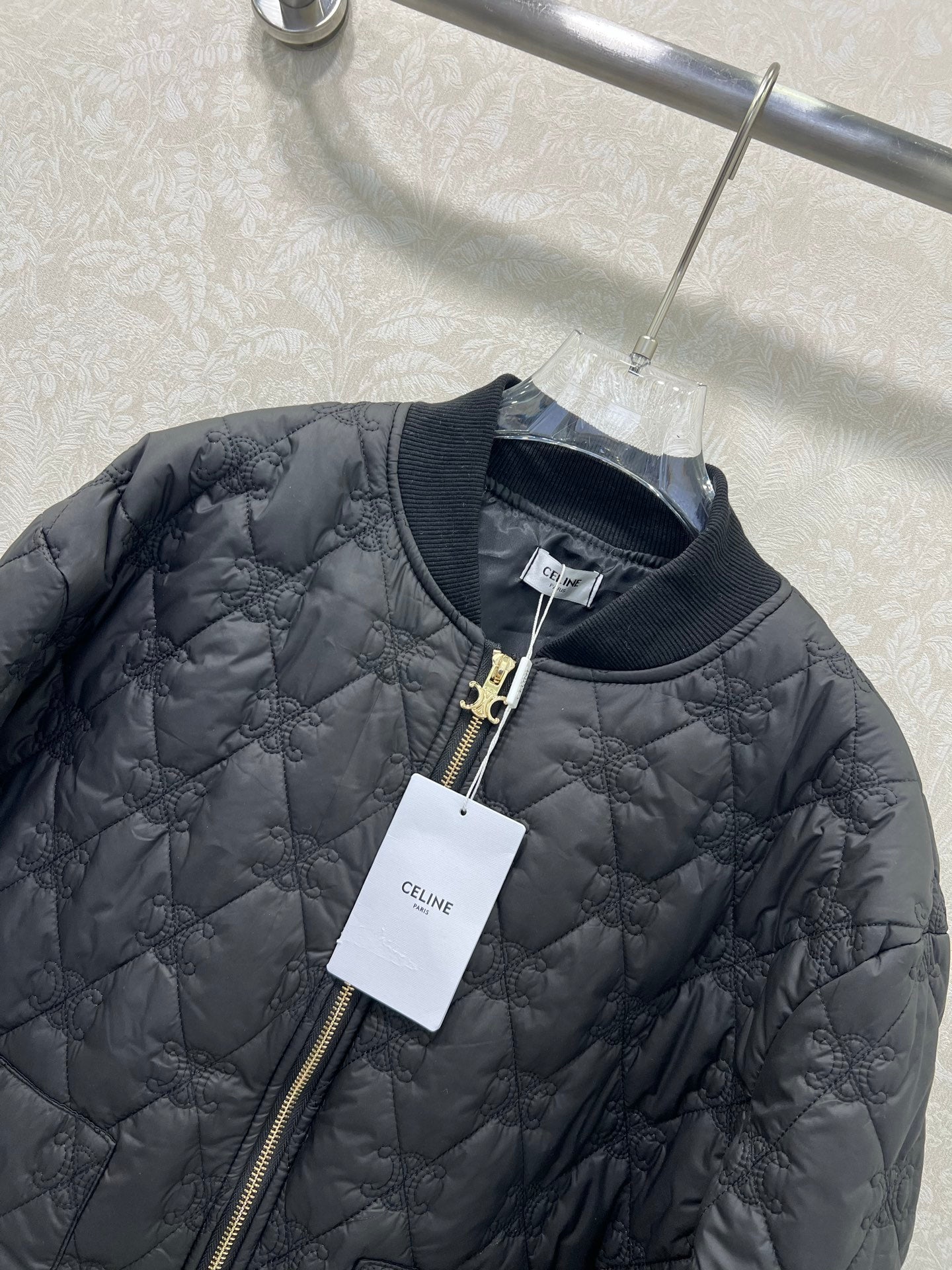 Celine 25 Jacket Black Polyester 302872