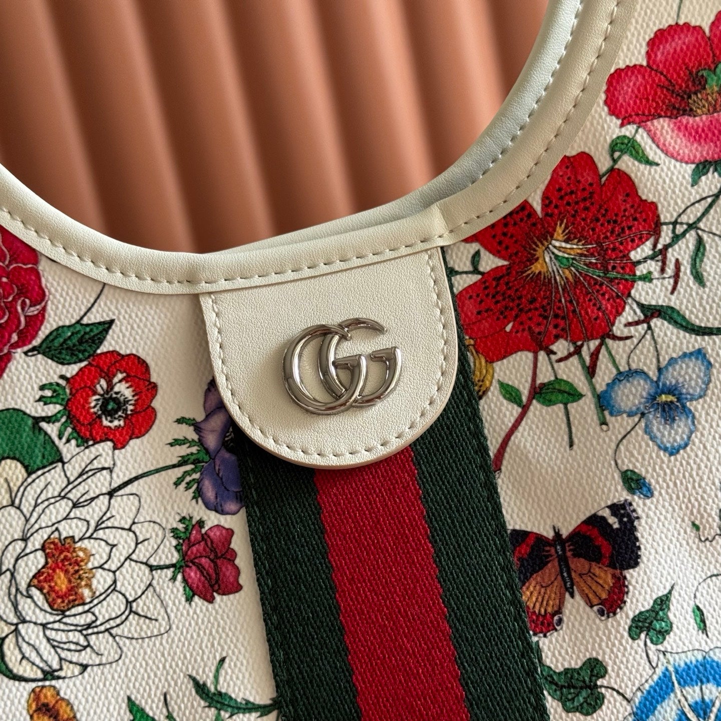 Gucci 2026 Giglio Flora Large Tote Bag Leather
