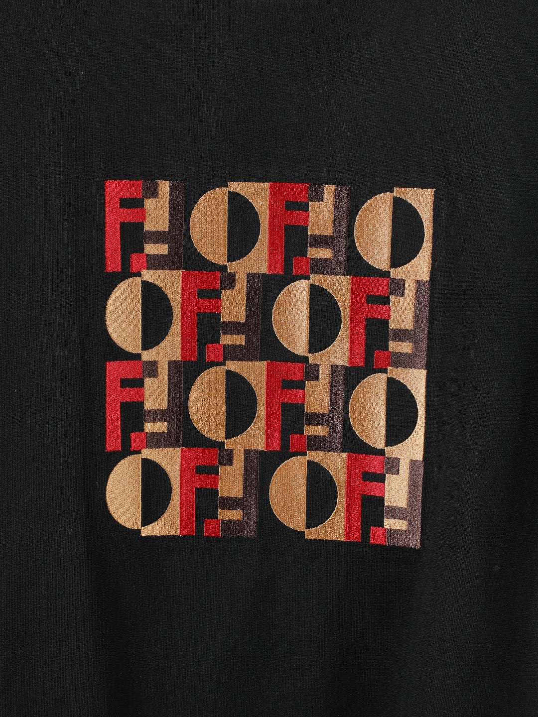 Fendi 2026 Men's 3D Embroidered T-shirt Cotton 797333
