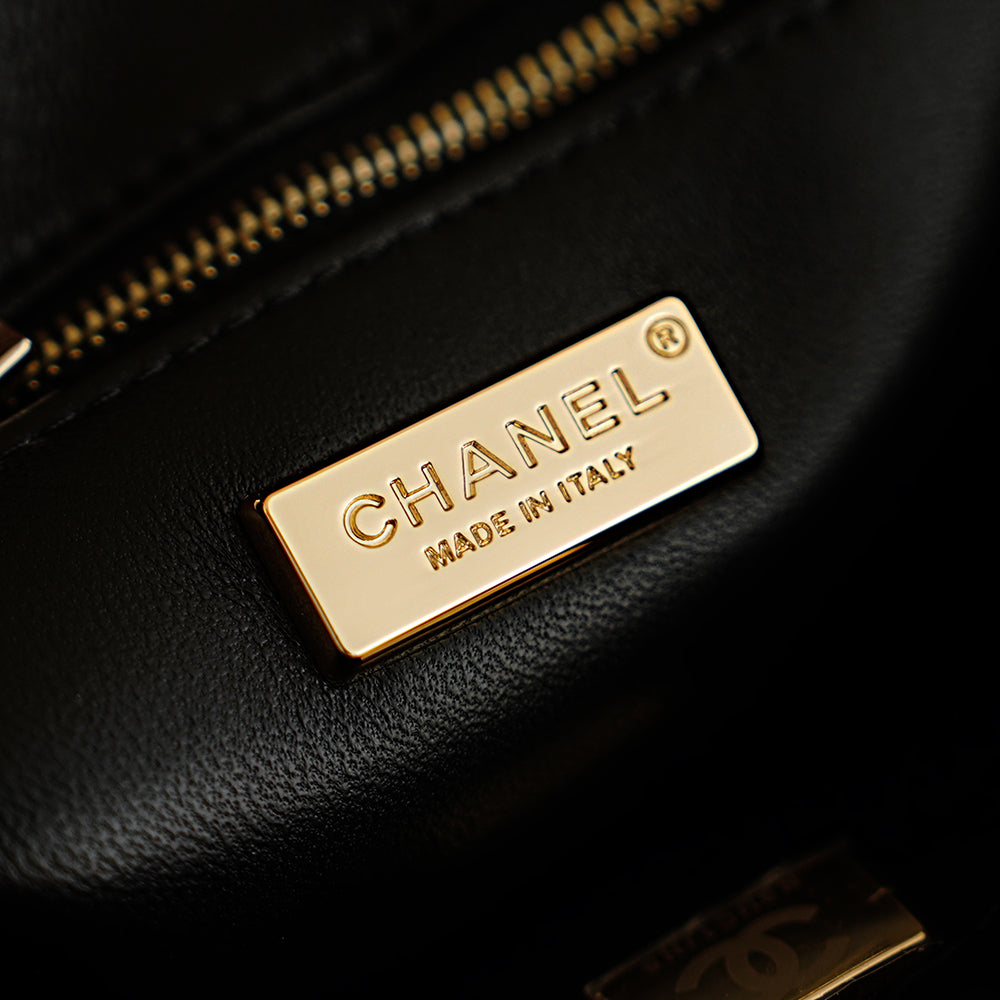 CC 2025 Flap Bag Black Mix Colors Sequin 308603