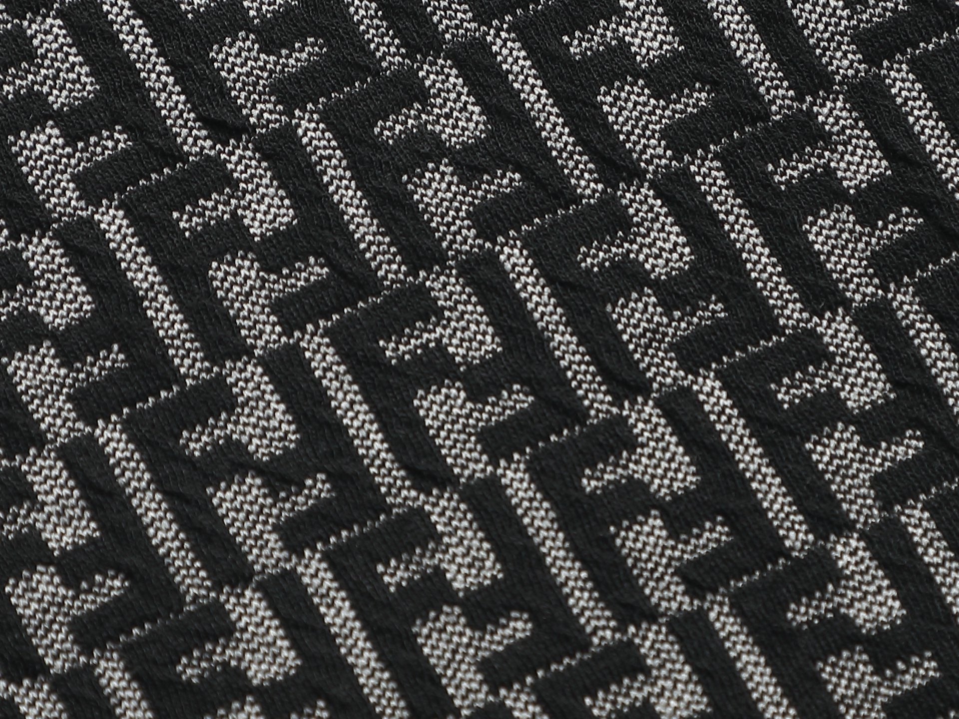Fendi 2026 Men's Monogram T-shirt Jacquard Fabric
