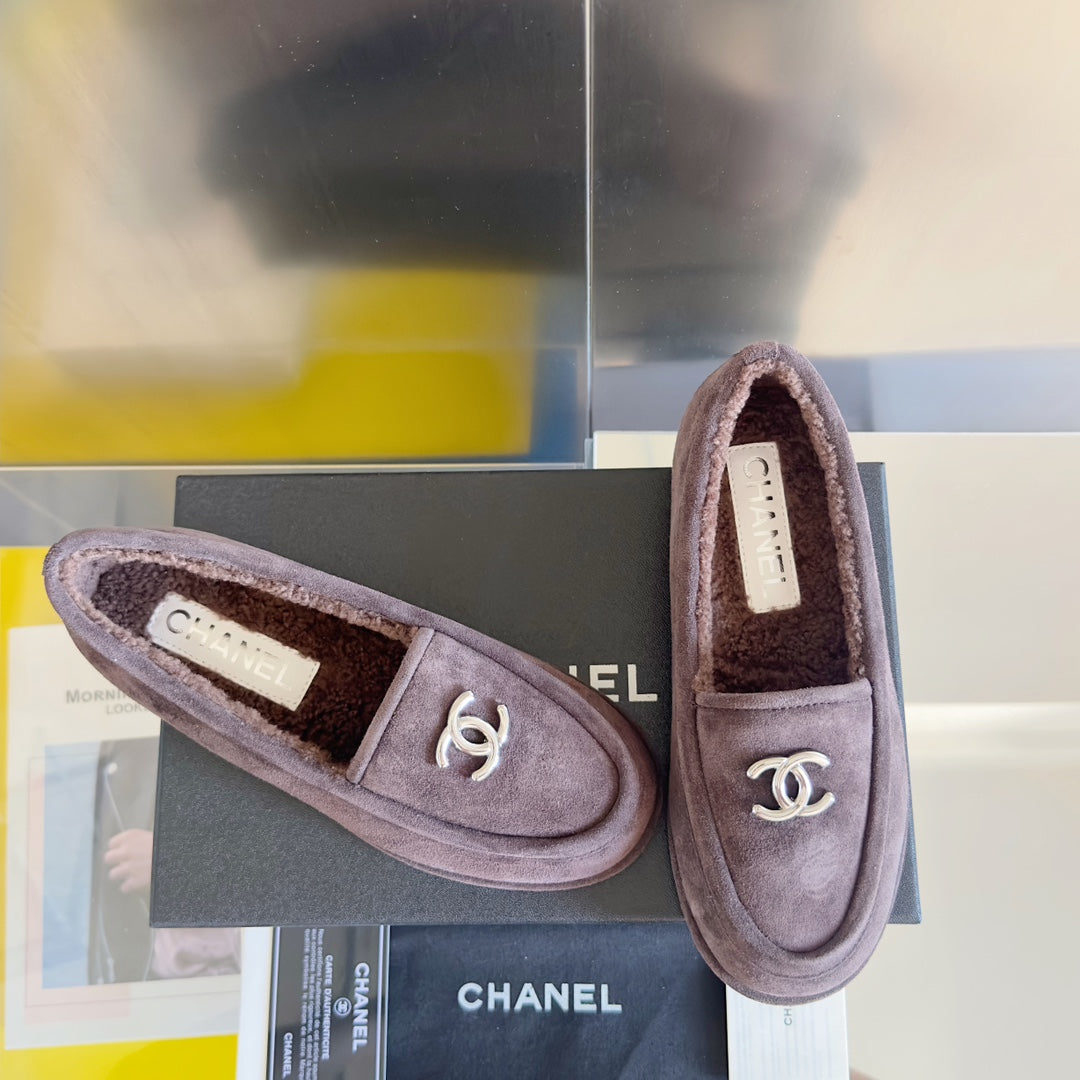 CC Moccasins 15mm Light Purple Suede