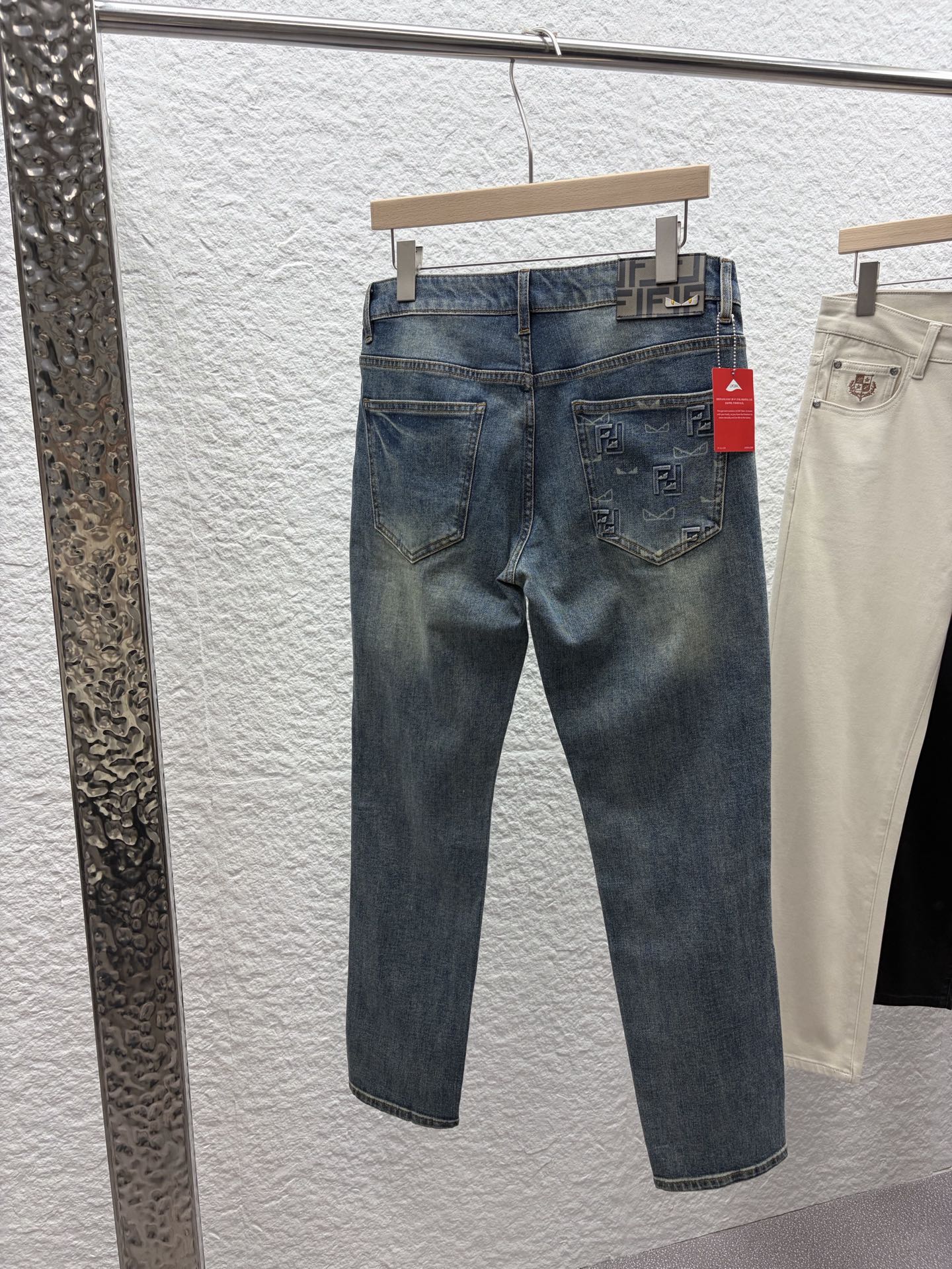 Fendi 2026 Men's Jeans Blue Denim 738152