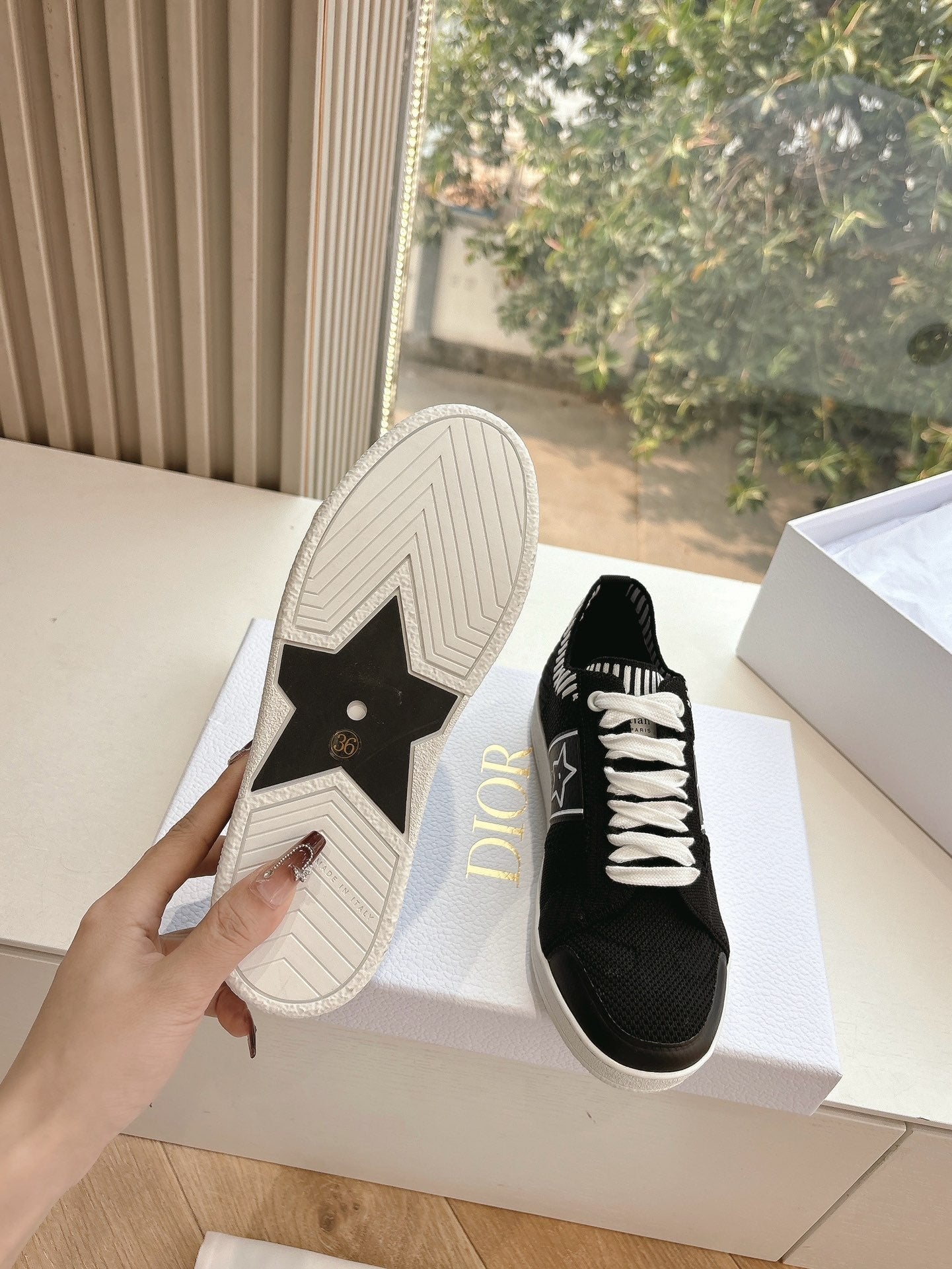 CD 26s Sneaker Black Cowhide 648335