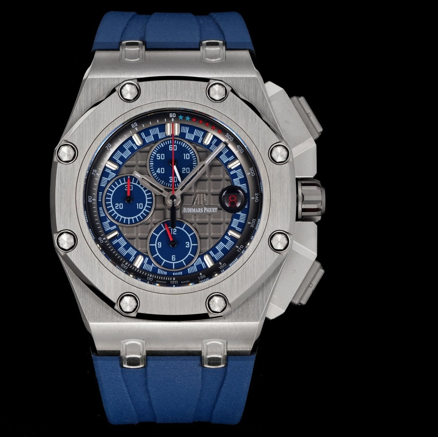 Audemars Piguet Royal Oak Offshore Chronograph 44mm Grey Case Blue Grey Dial