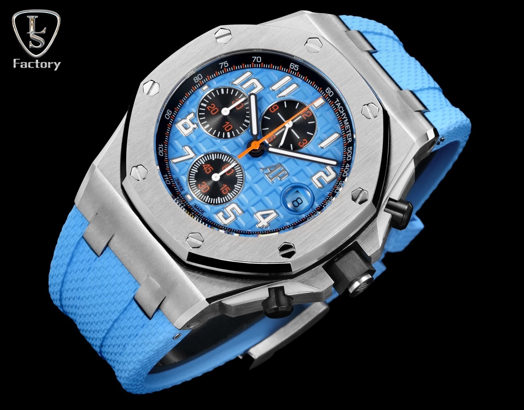 Audemars Piguet Royal Oak Offshore Chronograph 42mm Stainless Steel Cloud Blue Dial