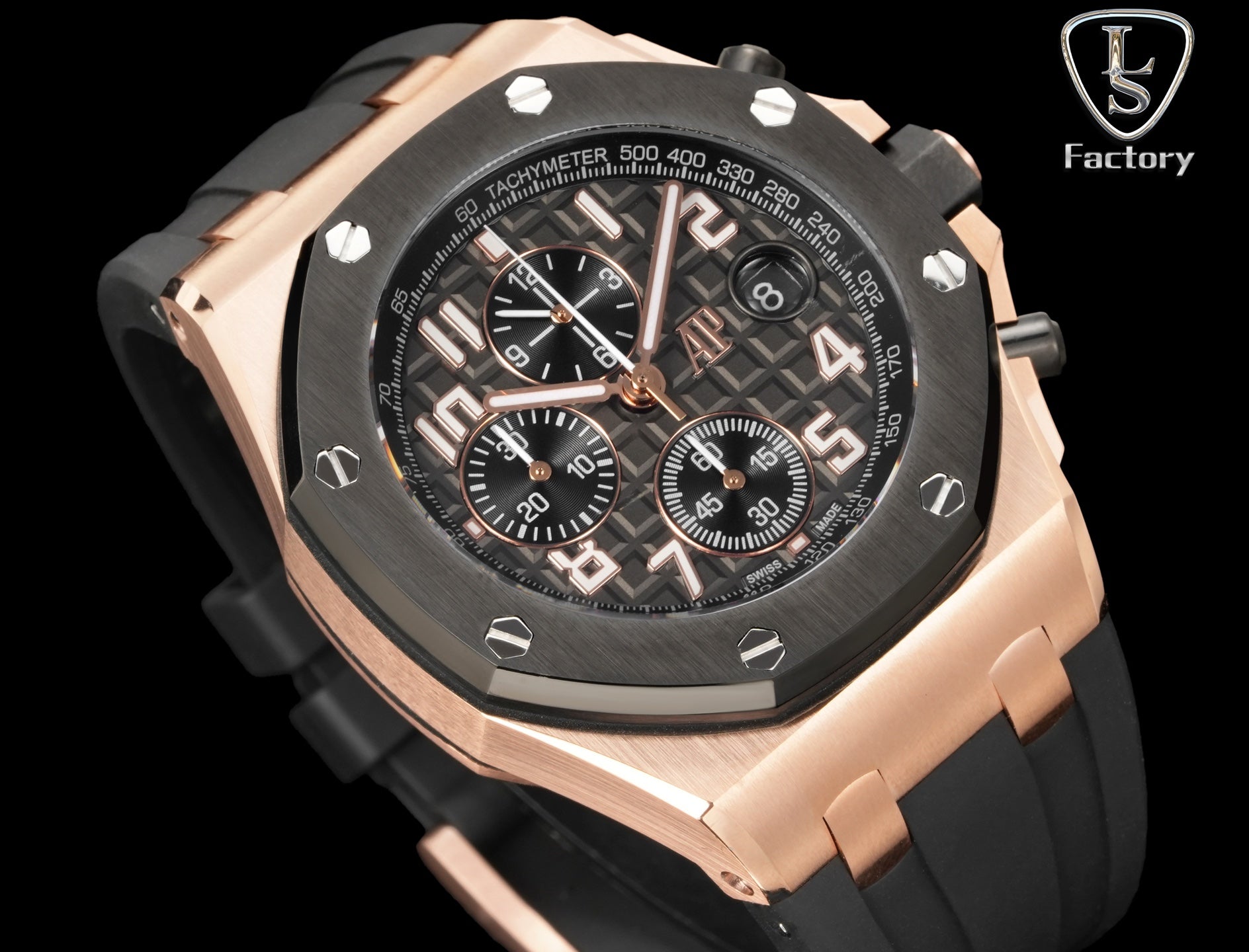 Audemars Piguet Royal Oak Offshore Chronograph 42mm Rose Gold Dark Grey Dial