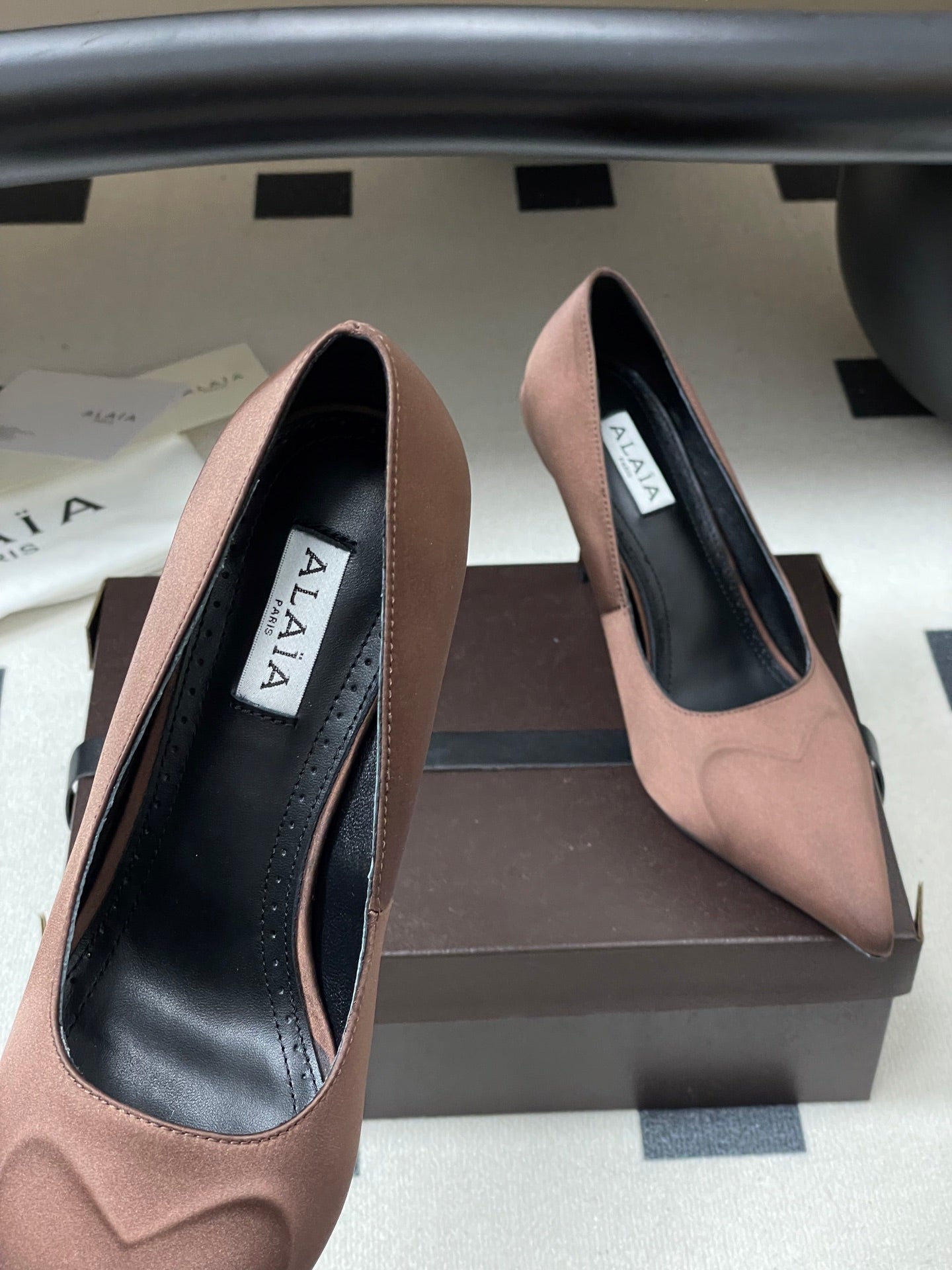 Alaia 2026 Pumps 90mm Silk Satin 777405