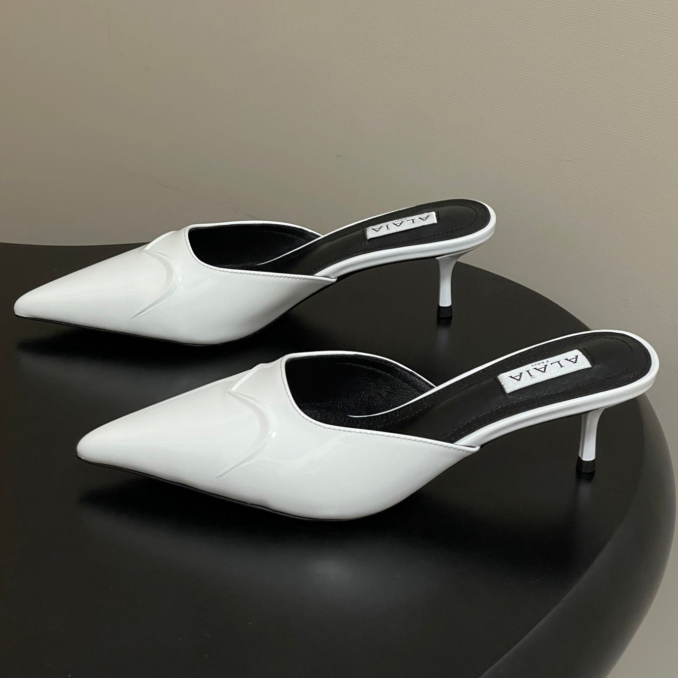 Alaia 2026 Mules 65mm Patent Leather 777413