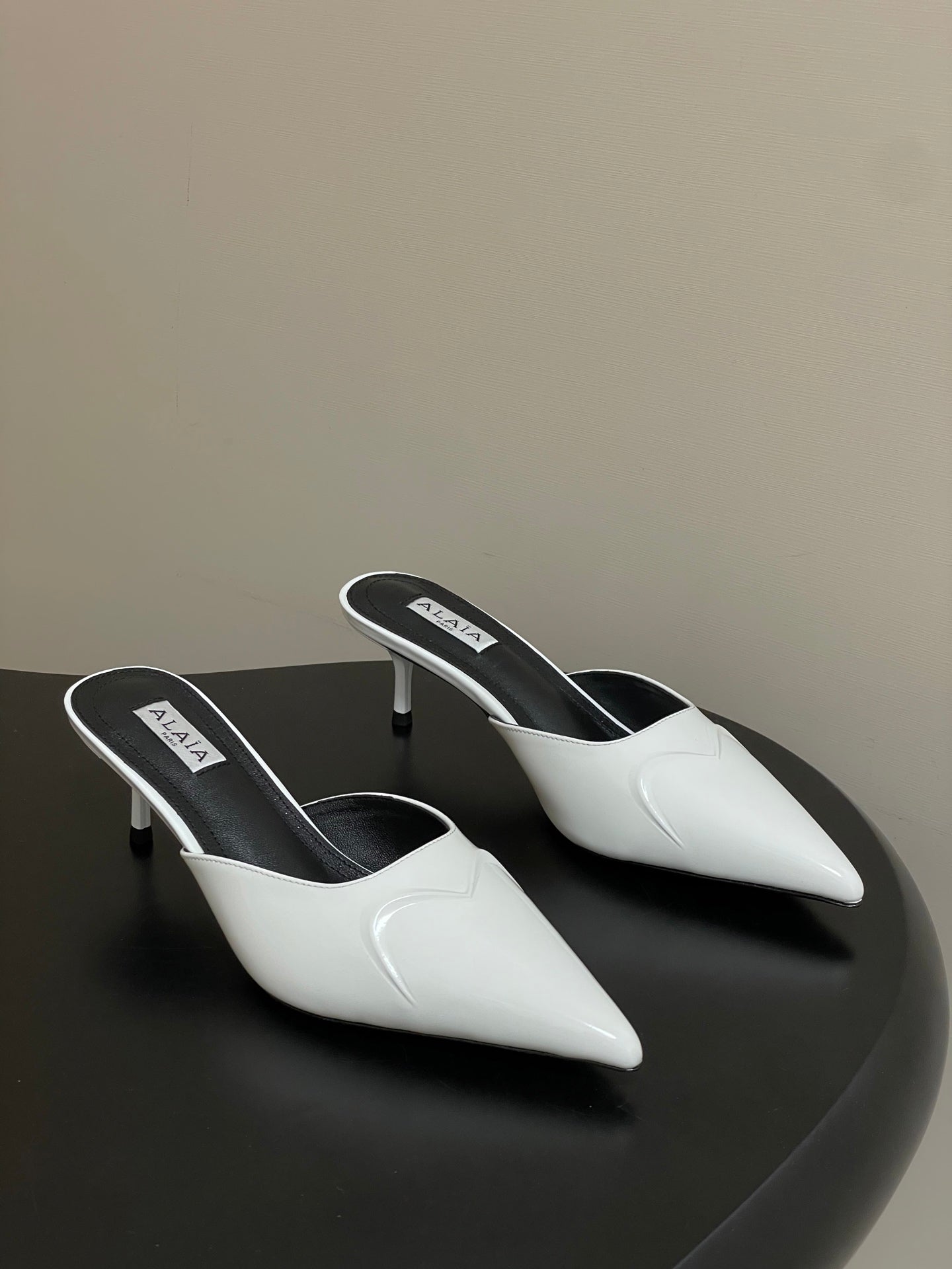 Alaia 2026 Mules 65mm Patent Leather 777413