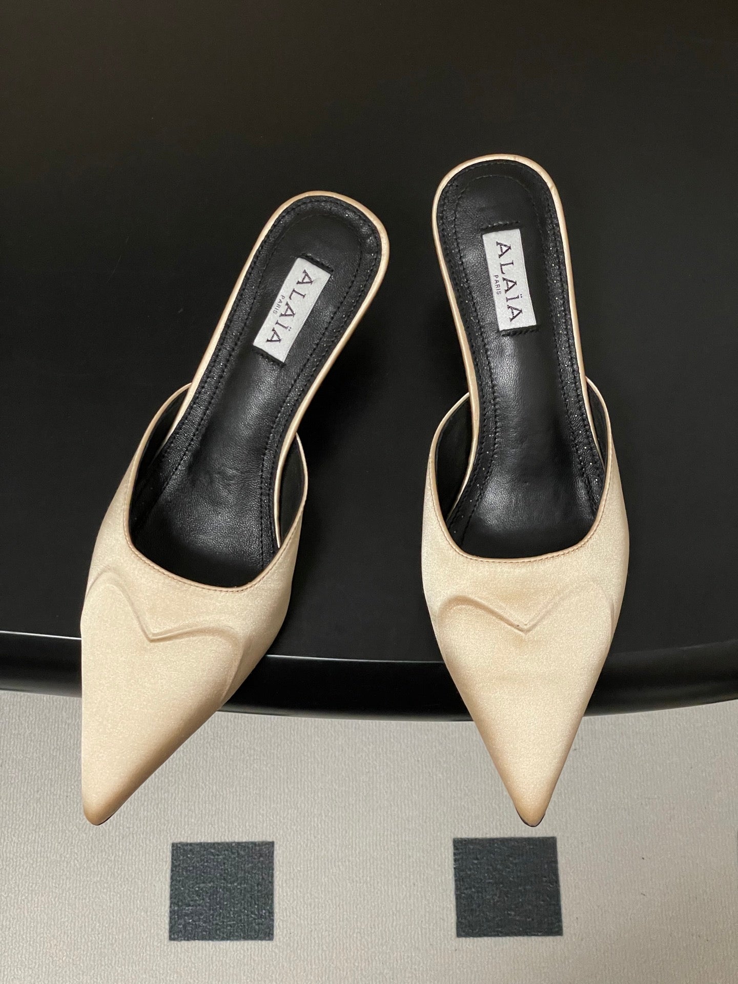 Alaia 2026 Mules 65mm Silk Satin 777415