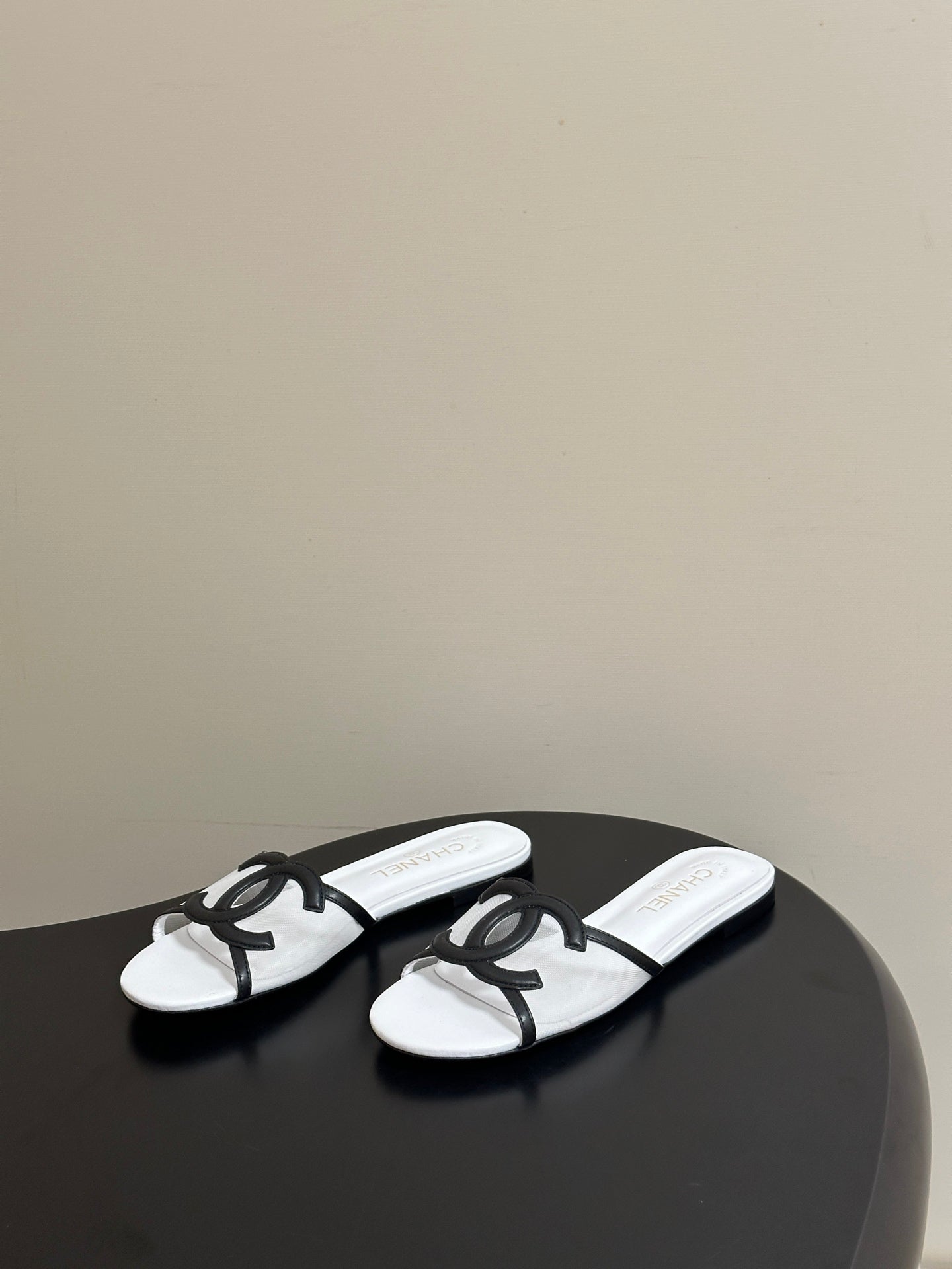 Chanel 2026 Flat Sandals Mesh Sheepskin 834674