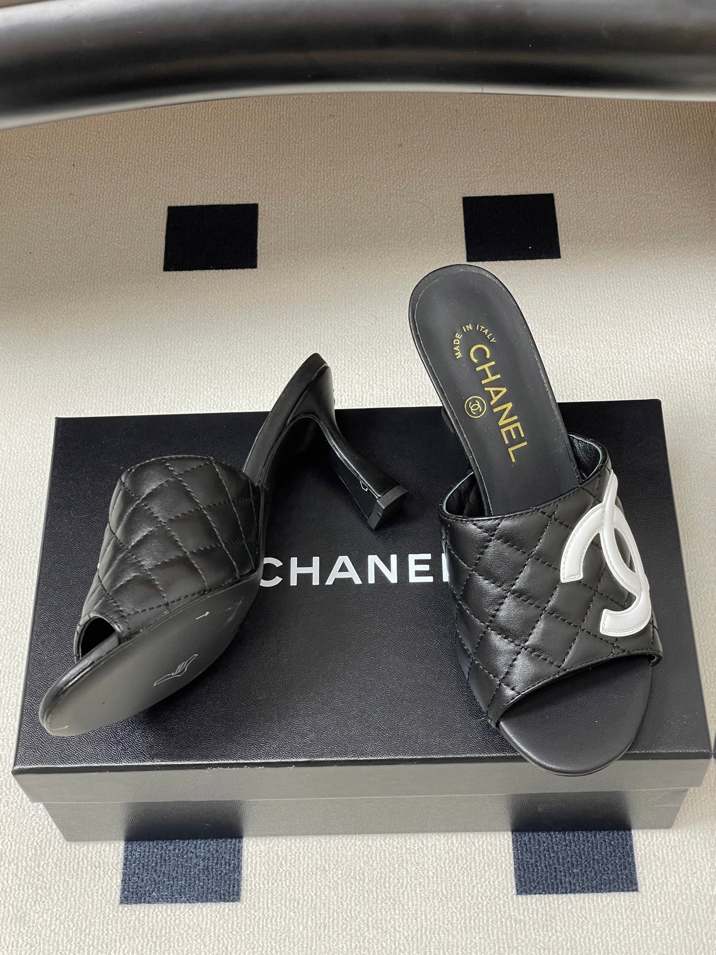 Chanel 2026 High-Heeled Sandals Lambskin Sheepskin 834712