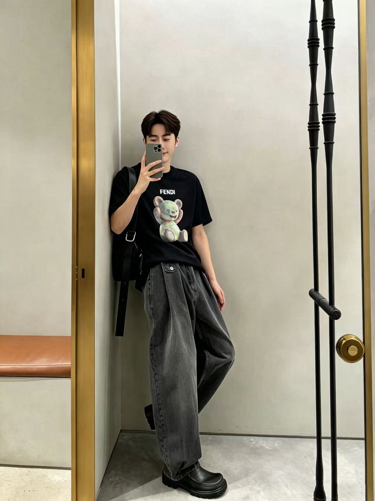 Fendi 2026 Men's Short-Sleeve T-Shirt Cotton 826195