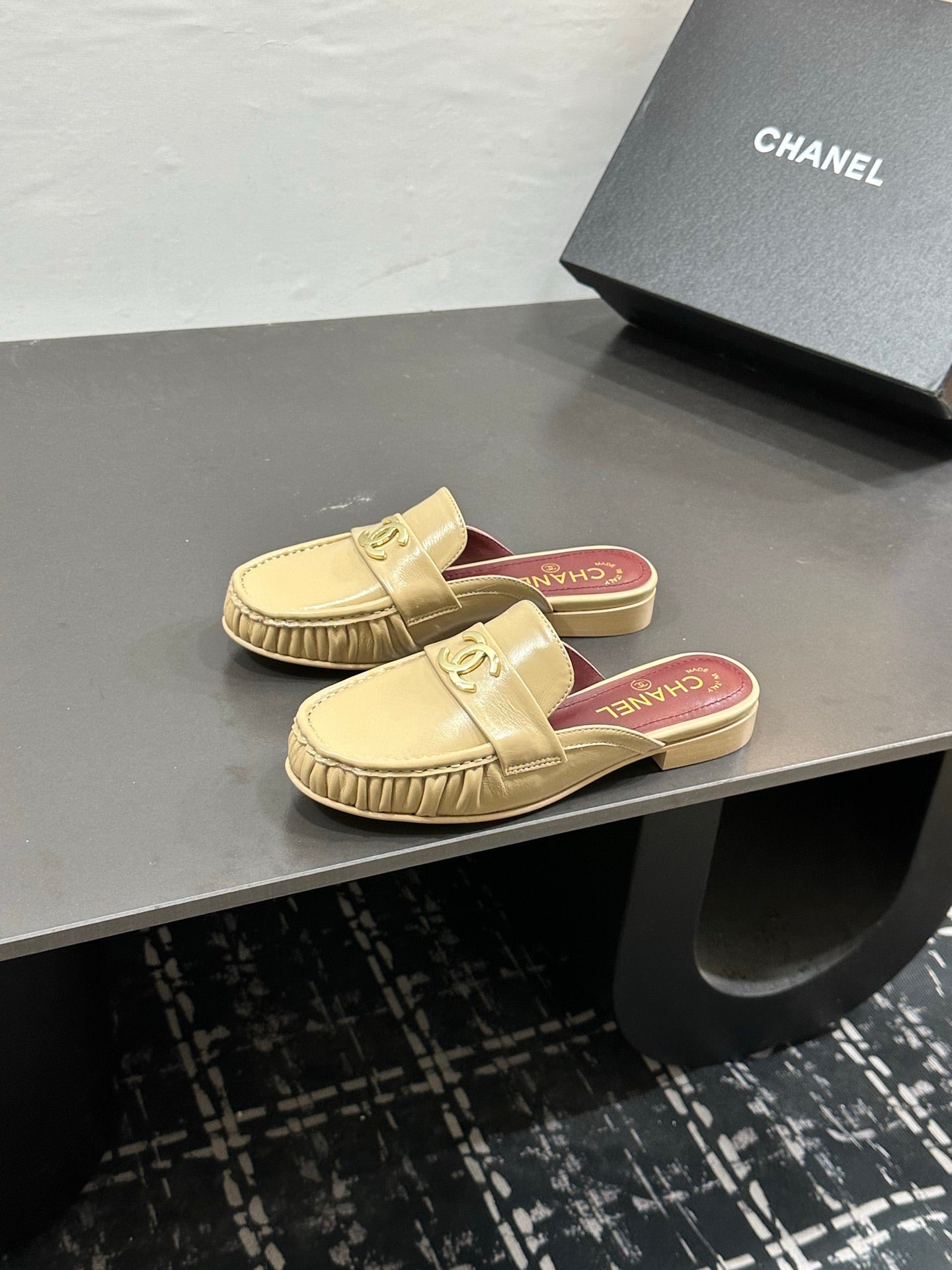 Chanel 2026 Double C Logo Loafers Leather Sheepskin 832503