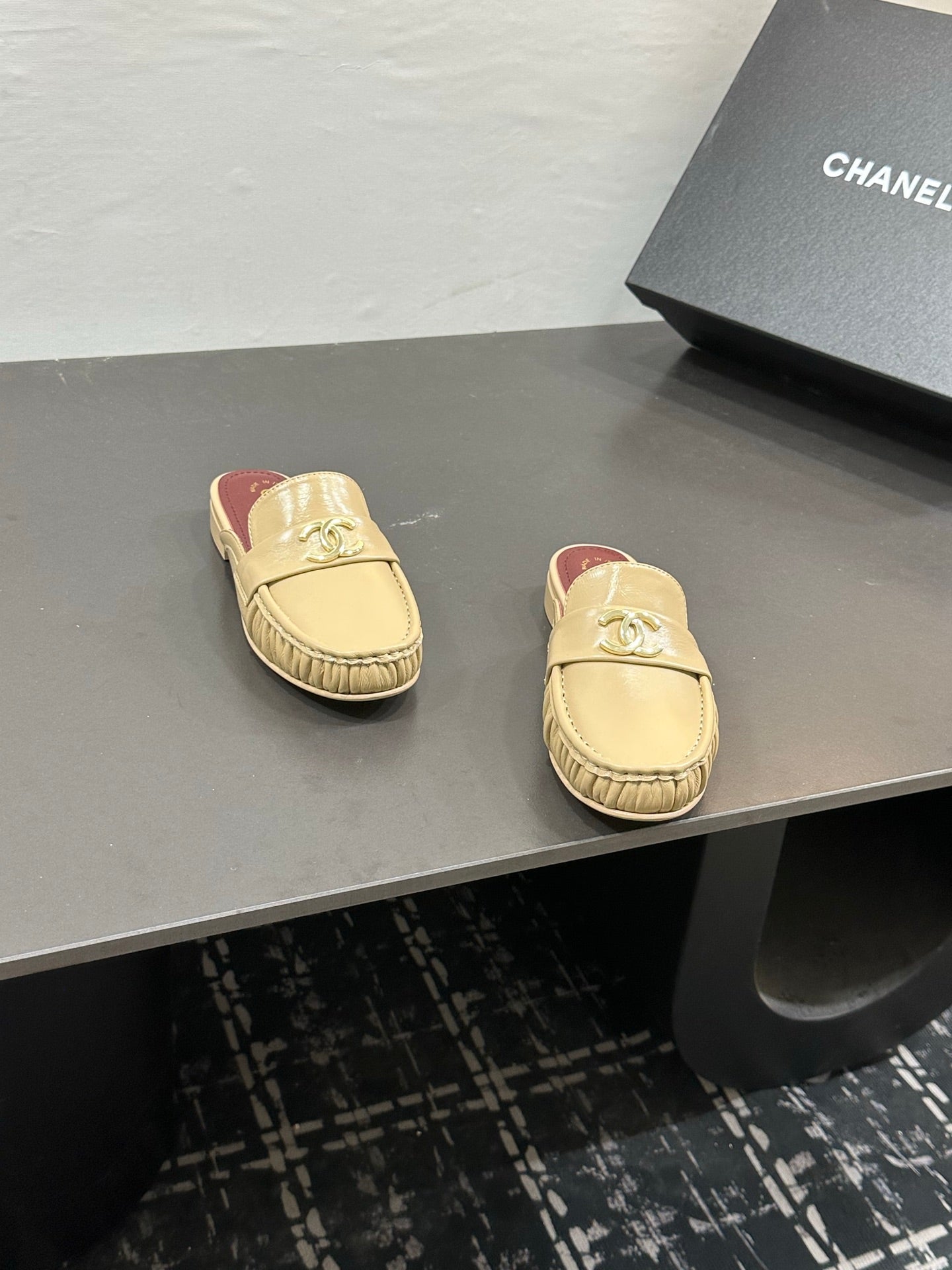 Chanel 2026 Double C Logo Loafers Leather Sheepskin 832503