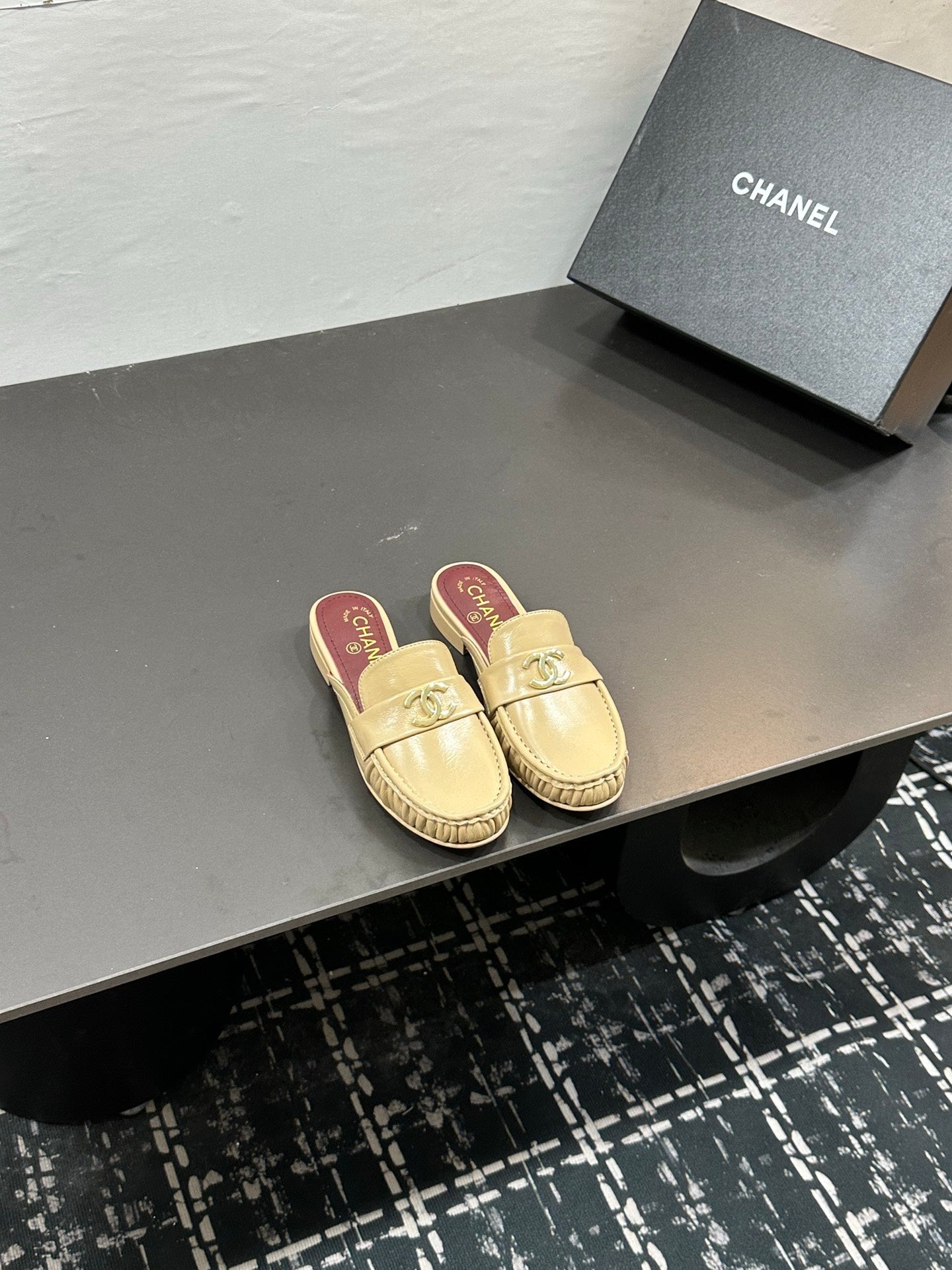 Chanel 2026 Double C Logo Loafers Leather Sheepskin 832503