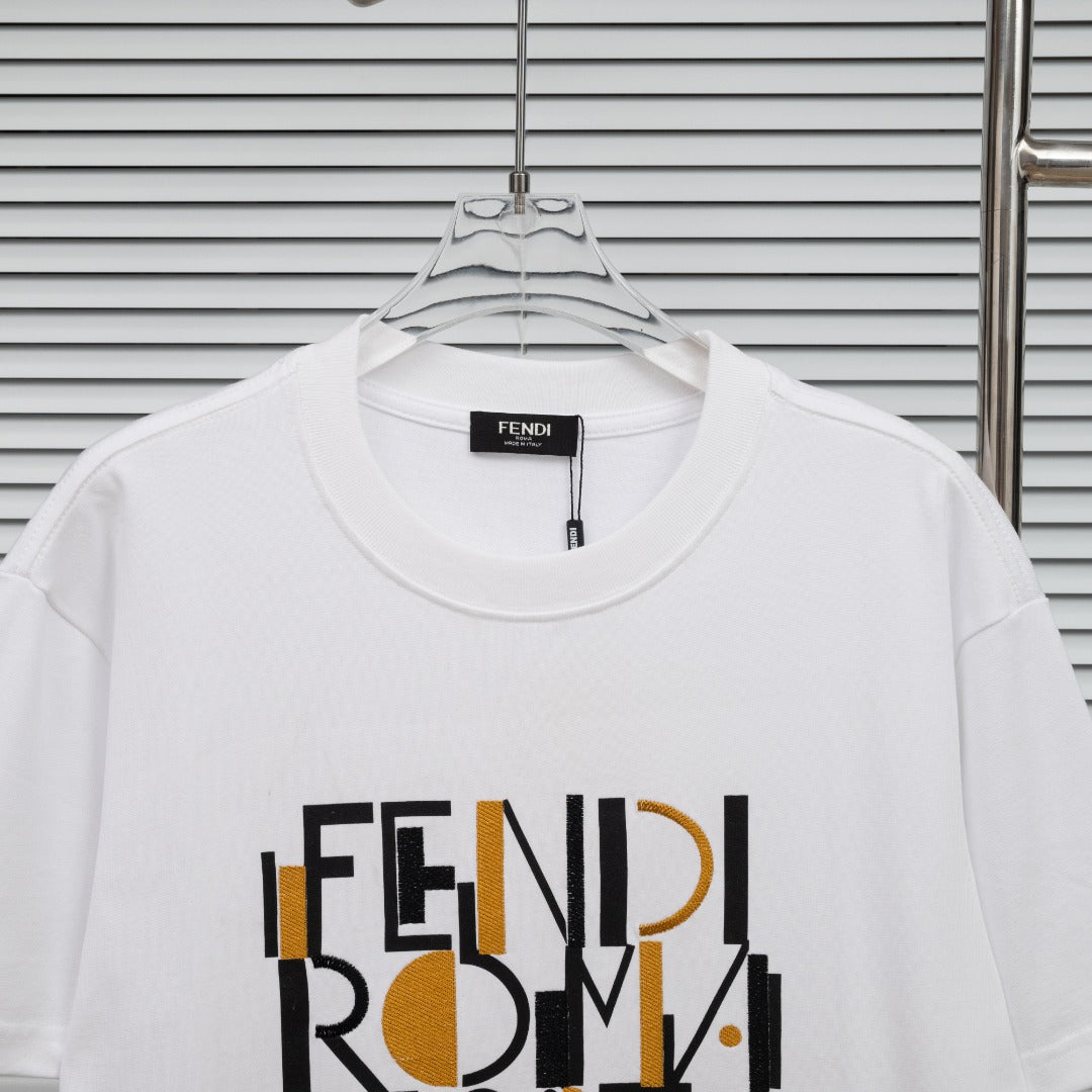 Fendi 2026 Men's Short Sleeved Shirt Cotton 828817