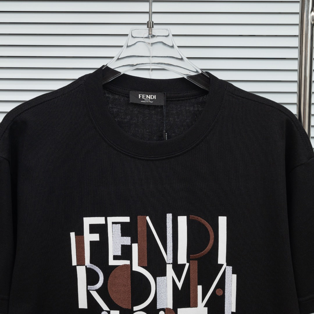 Fendi 2026 Men's Short Sleeved Shirt Cotton 828817