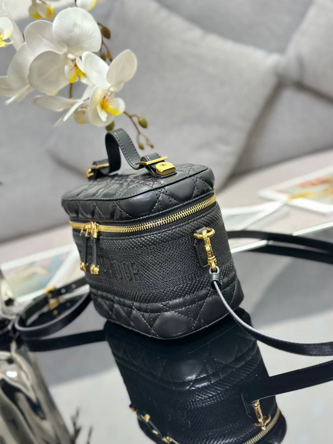 Dior 2026 Vanity Case 18.5cm Lambskin 158275