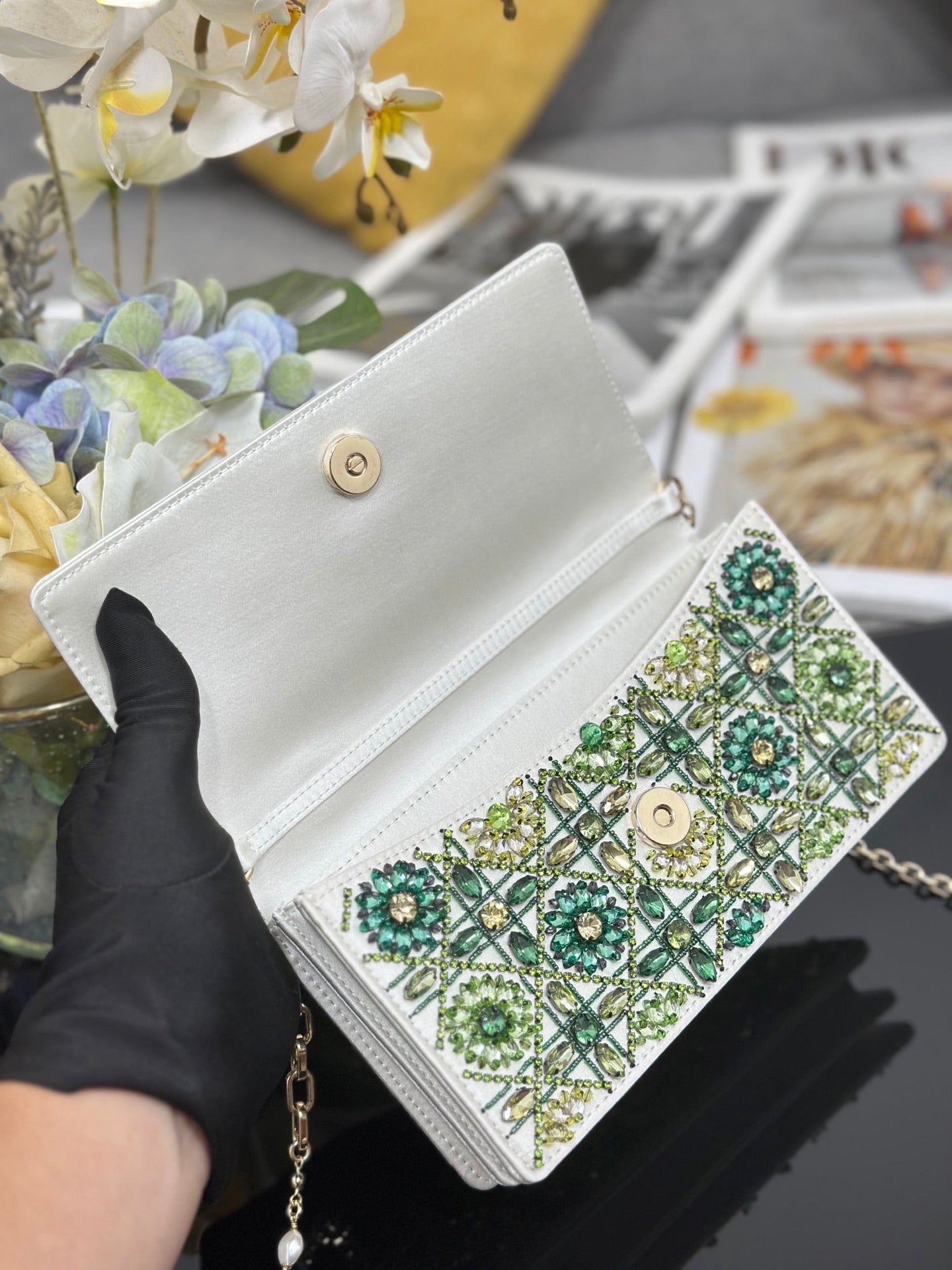 Dior 2026 Beaded My Dior Bag 21cm Leather