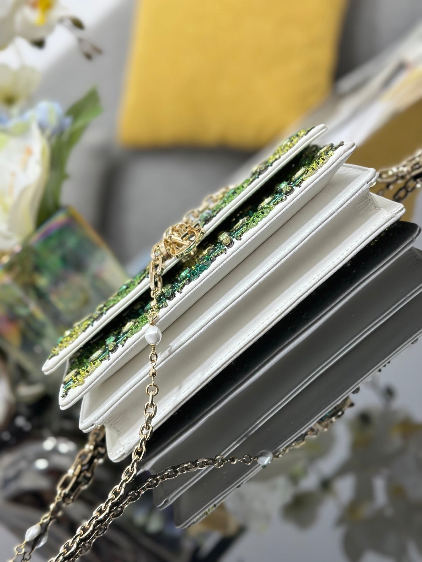 Dior 2026 Beaded My Dior Bag 21cm Leather