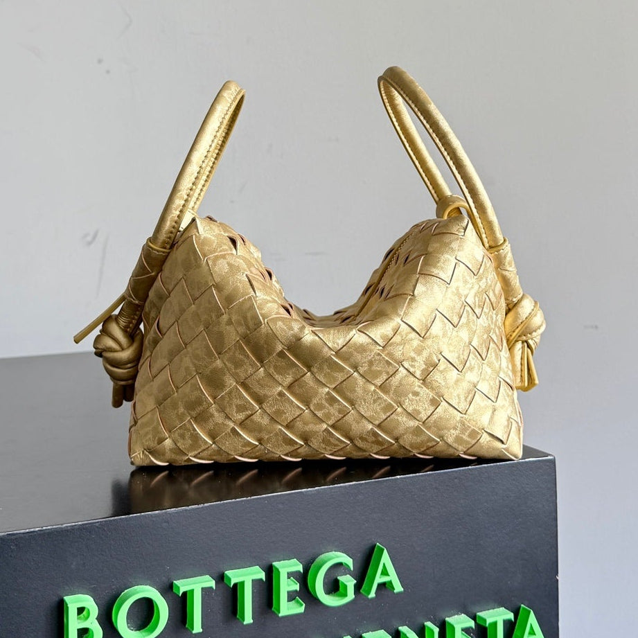 Bottega Veneta 2026 Loop Bag 21cm Intrecciato Woven Leather